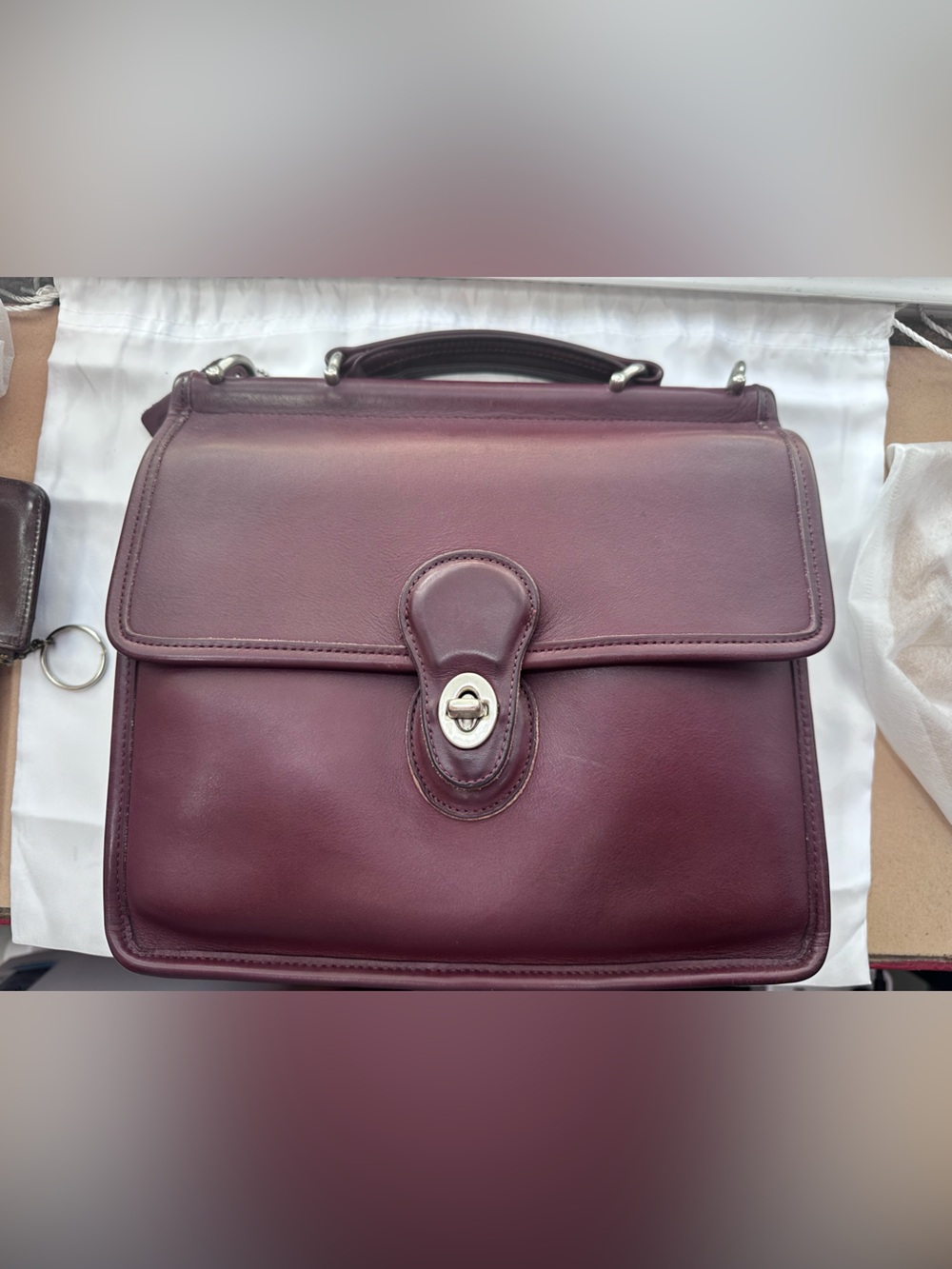 Rare Vintage Coach Willis! Currant and Nickel! - Picture 13 of 16